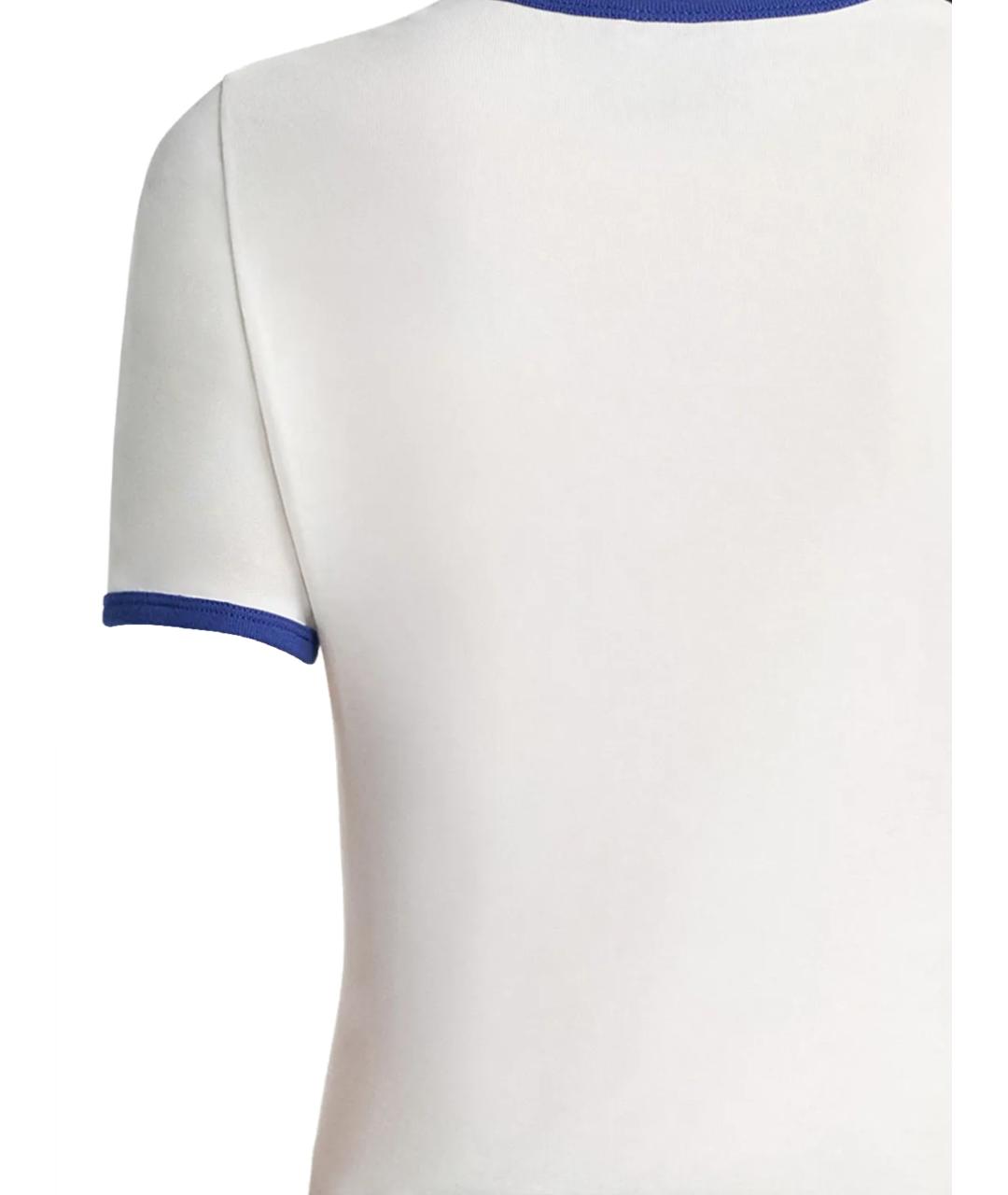 COURREGES Белая хлопковая футболка, фото 3