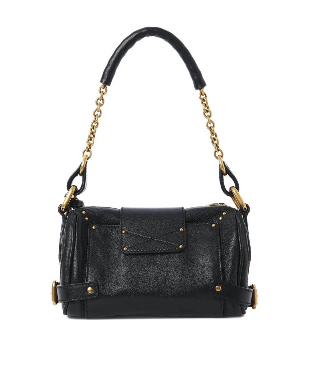 CHLOE Черная кожаная сумка через плечо, фото 3