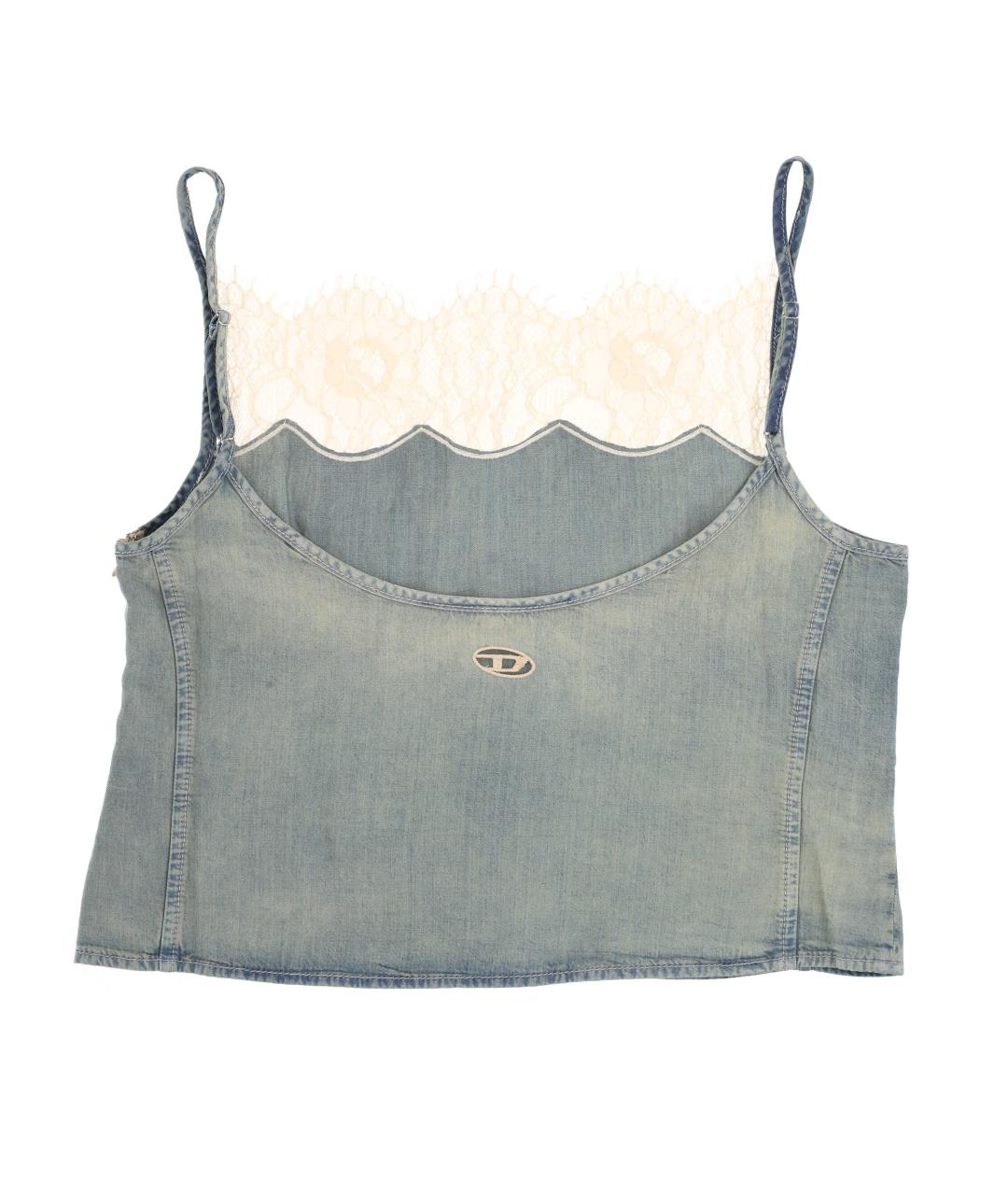 DIESEL Голубая майка, фото 3