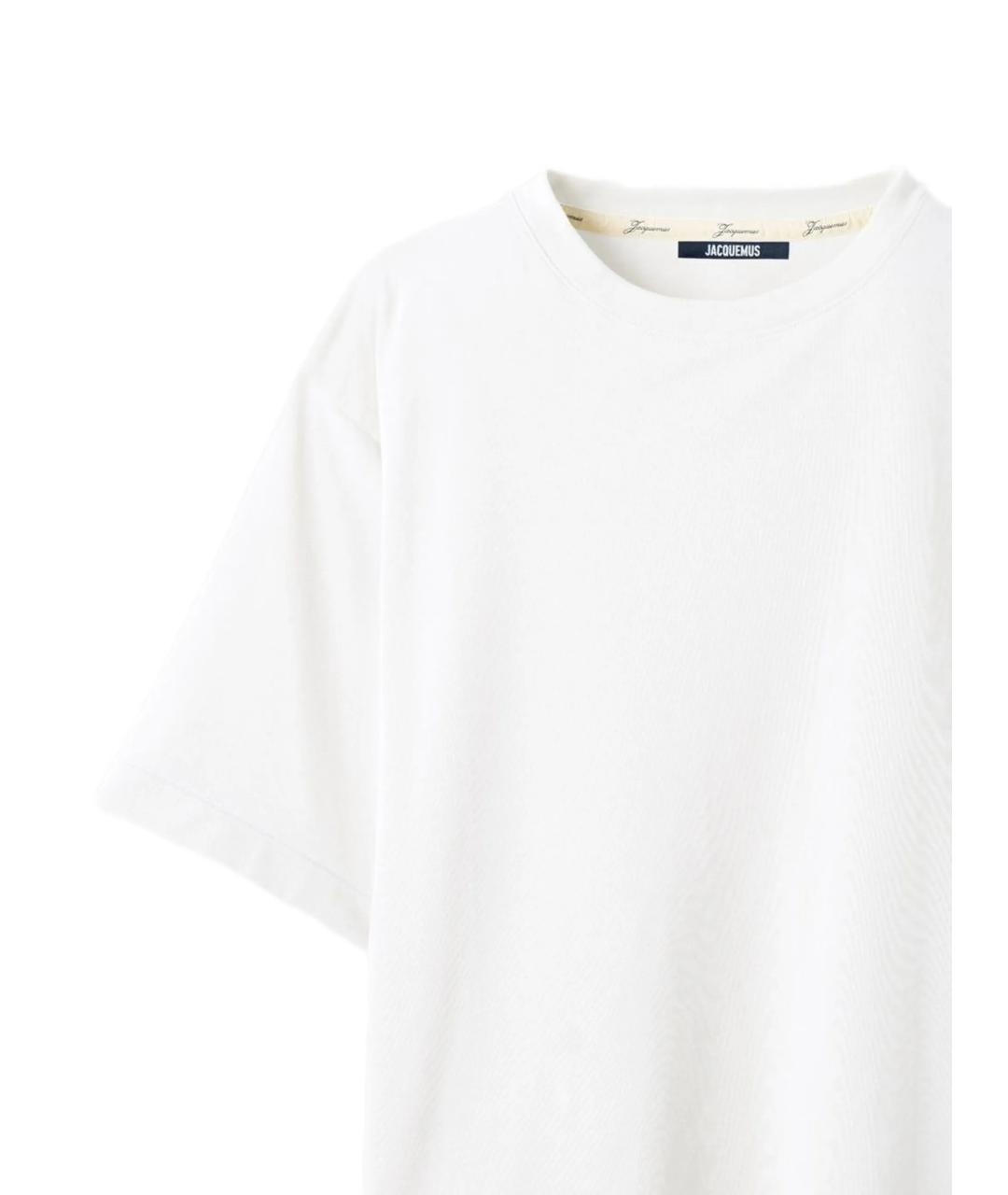 JACQUEMUS Белая полиэстеровая футболка, фото 2