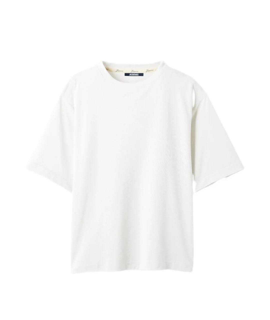 JACQUEMUS Белая полиэстеровая футболка, фото 1