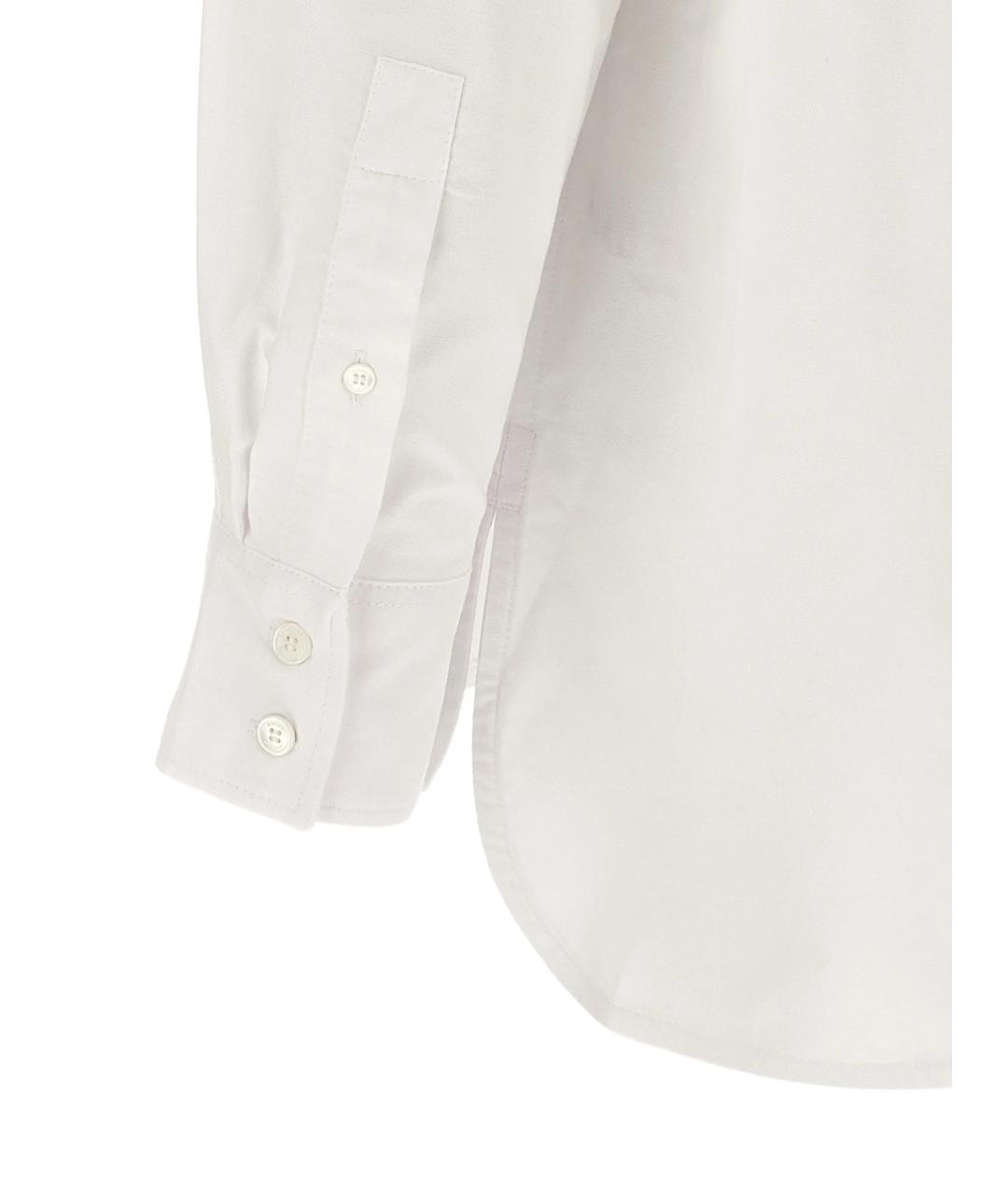 MAISON KITSUNE Белая хлопковая рубашка, фото 3