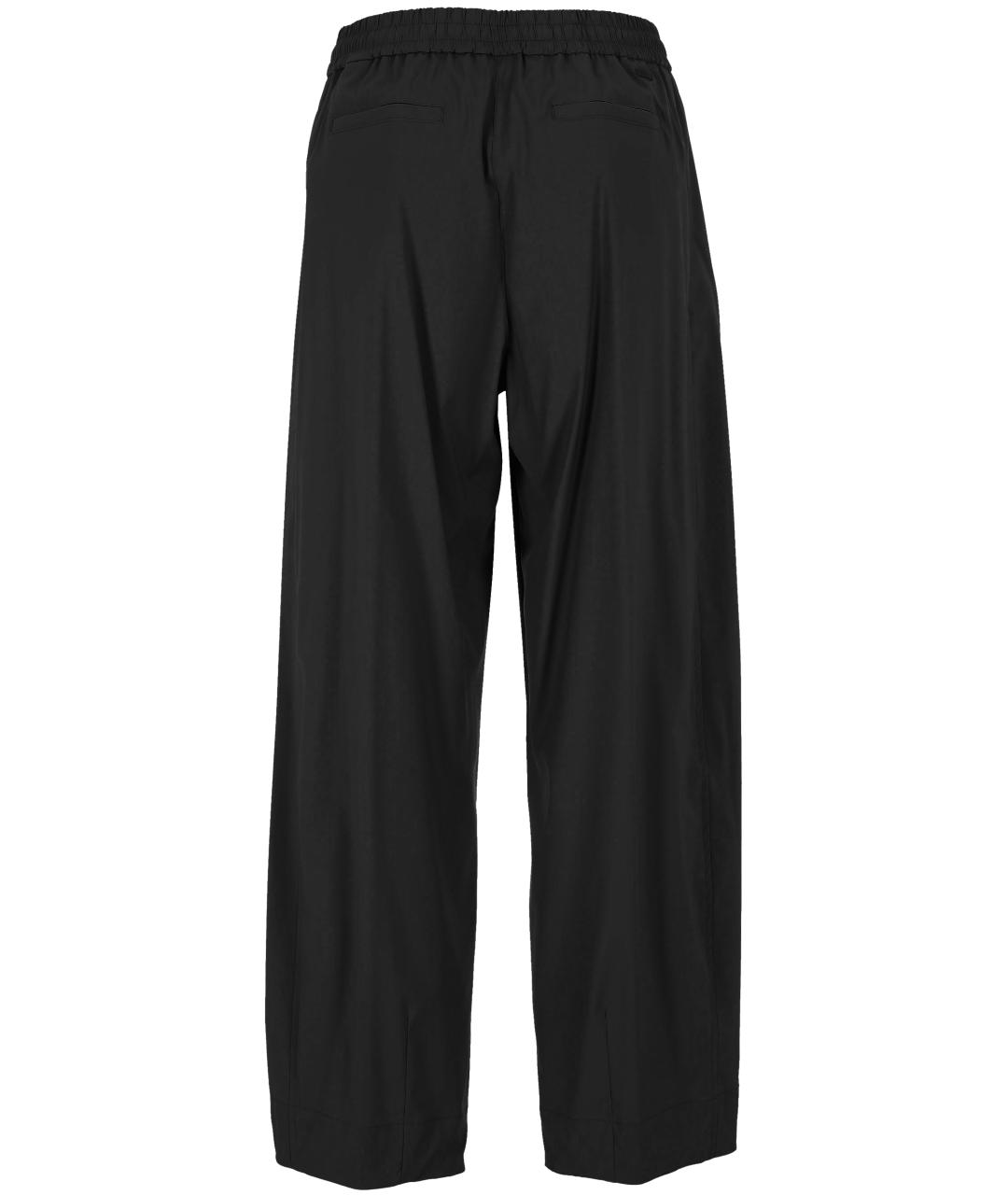 HERNO Черные шерстяные прямые брюки, фото 3