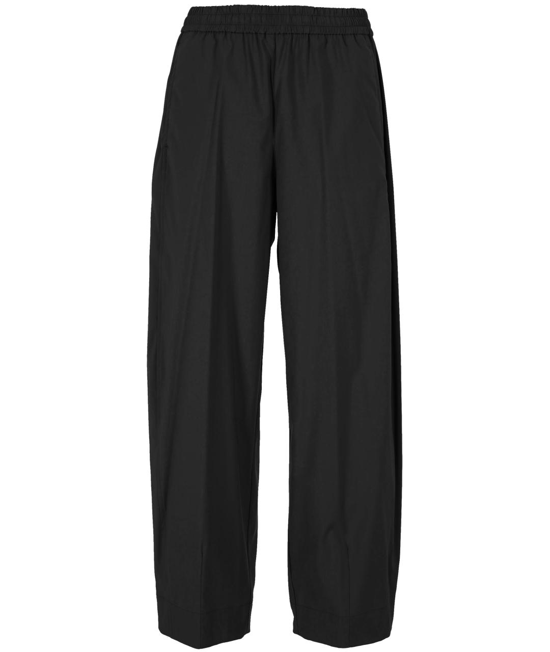 HERNO Черные шерстяные прямые брюки, фото 1