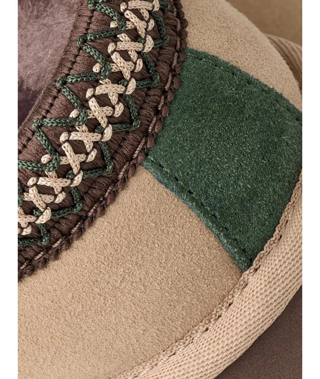 UGG AUSTRALIA Бежевые замшевые низкие ботинки, фото 3