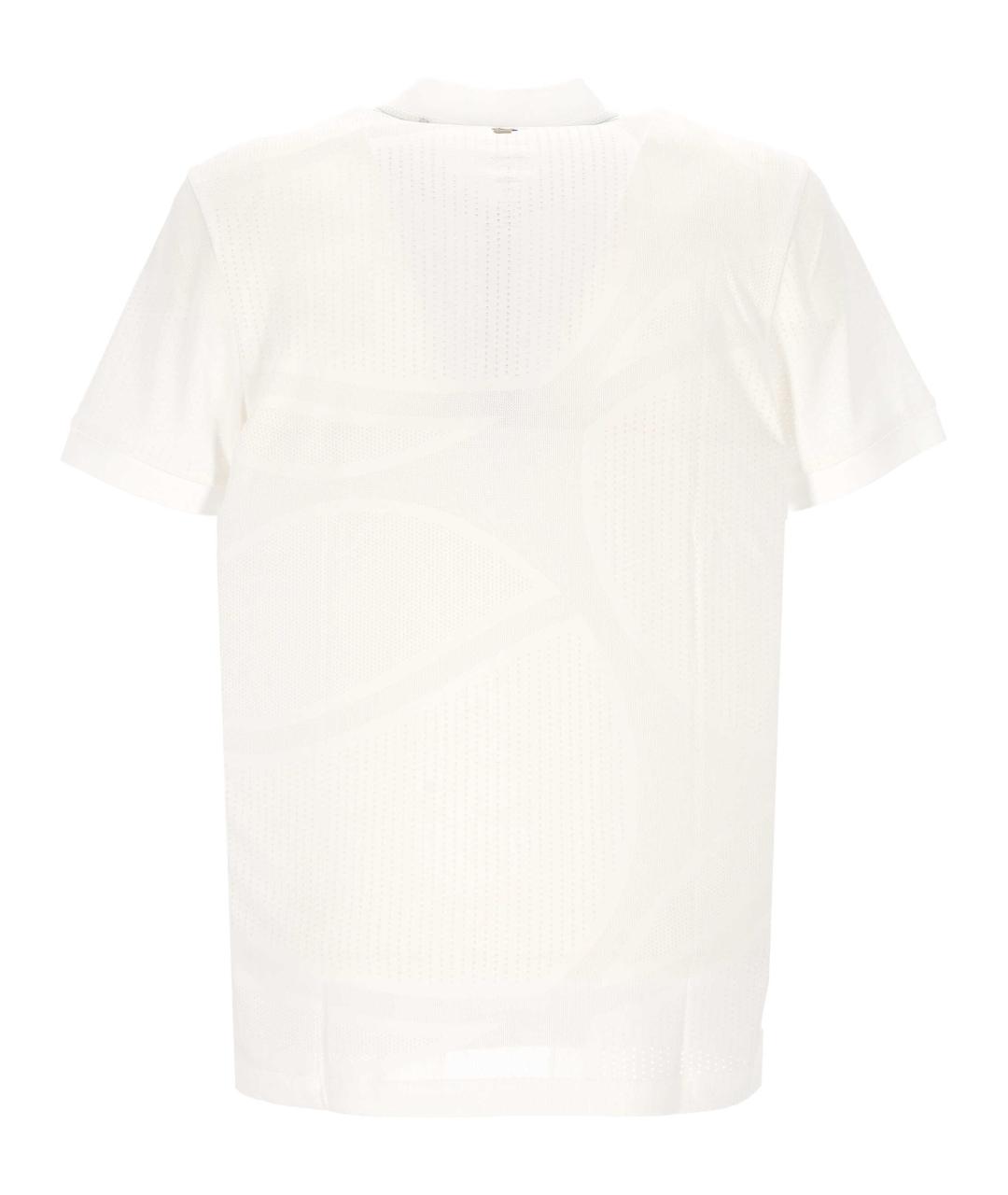 HUGO BOSS Белое поло с коротким рукавом, фото 3