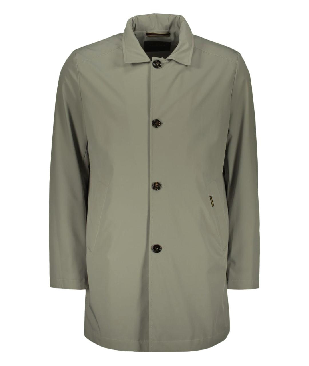 MOORER Серый полиамидовый тренч / плащ, фото 1