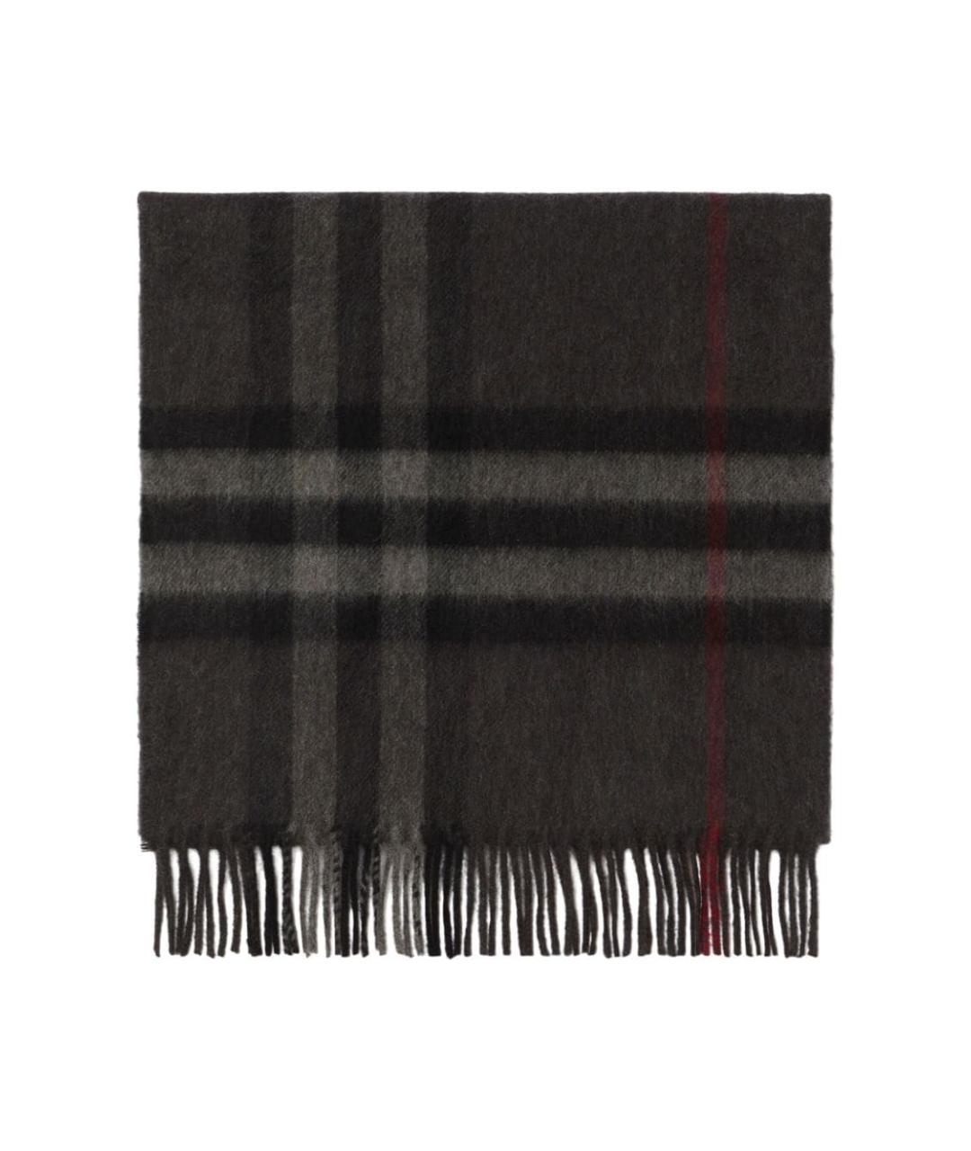 BURBERRY Серый кашемировый шарф, фото 2