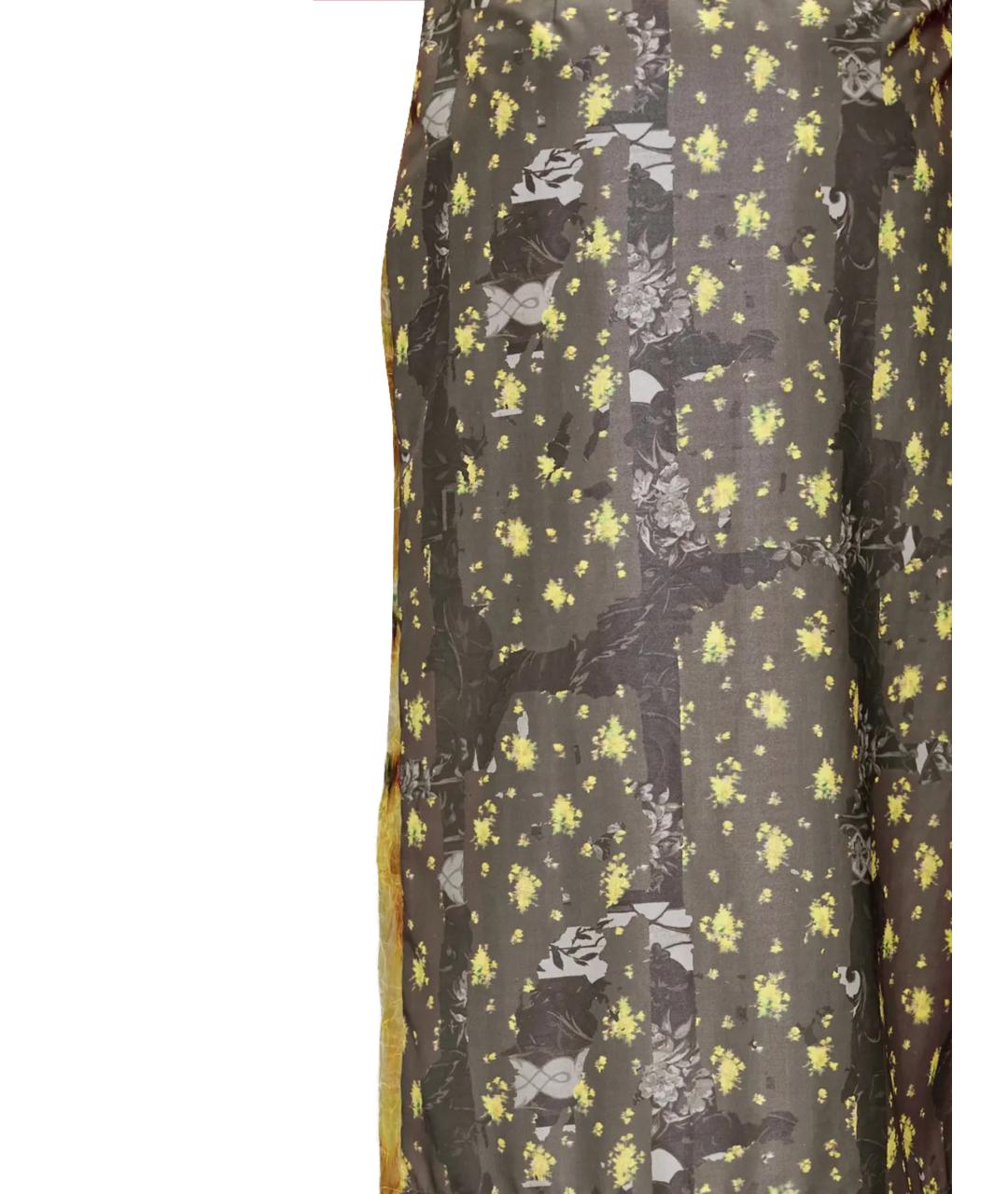 GANNI Мульти полиэстеровая юбка миди, фото 3