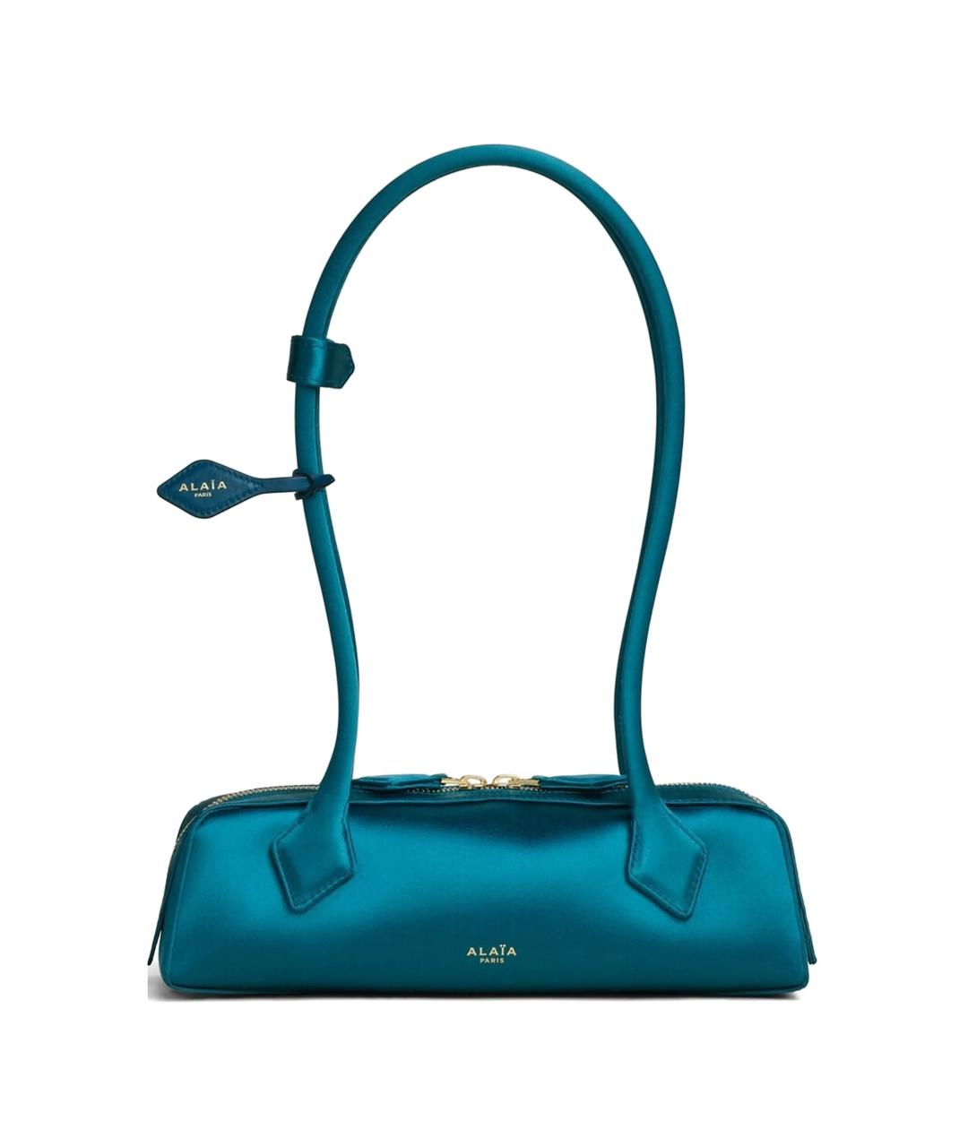 ALAIA Синяя шелковая сумка через плечо, фото 1