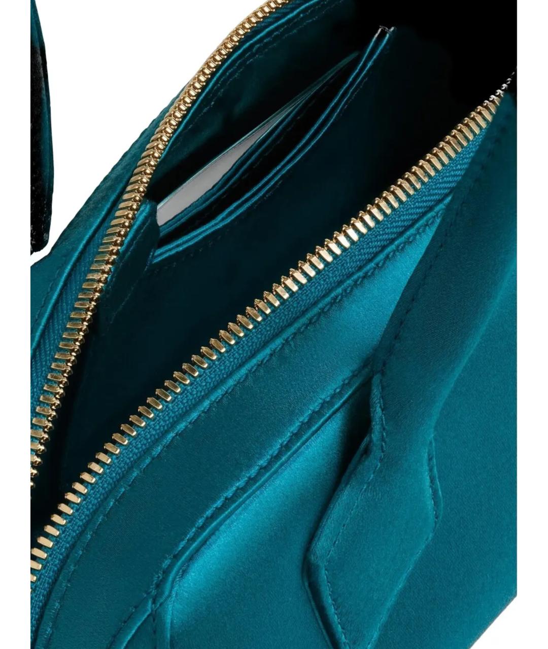 ALAIA Синяя шелковая сумка через плечо, фото 3