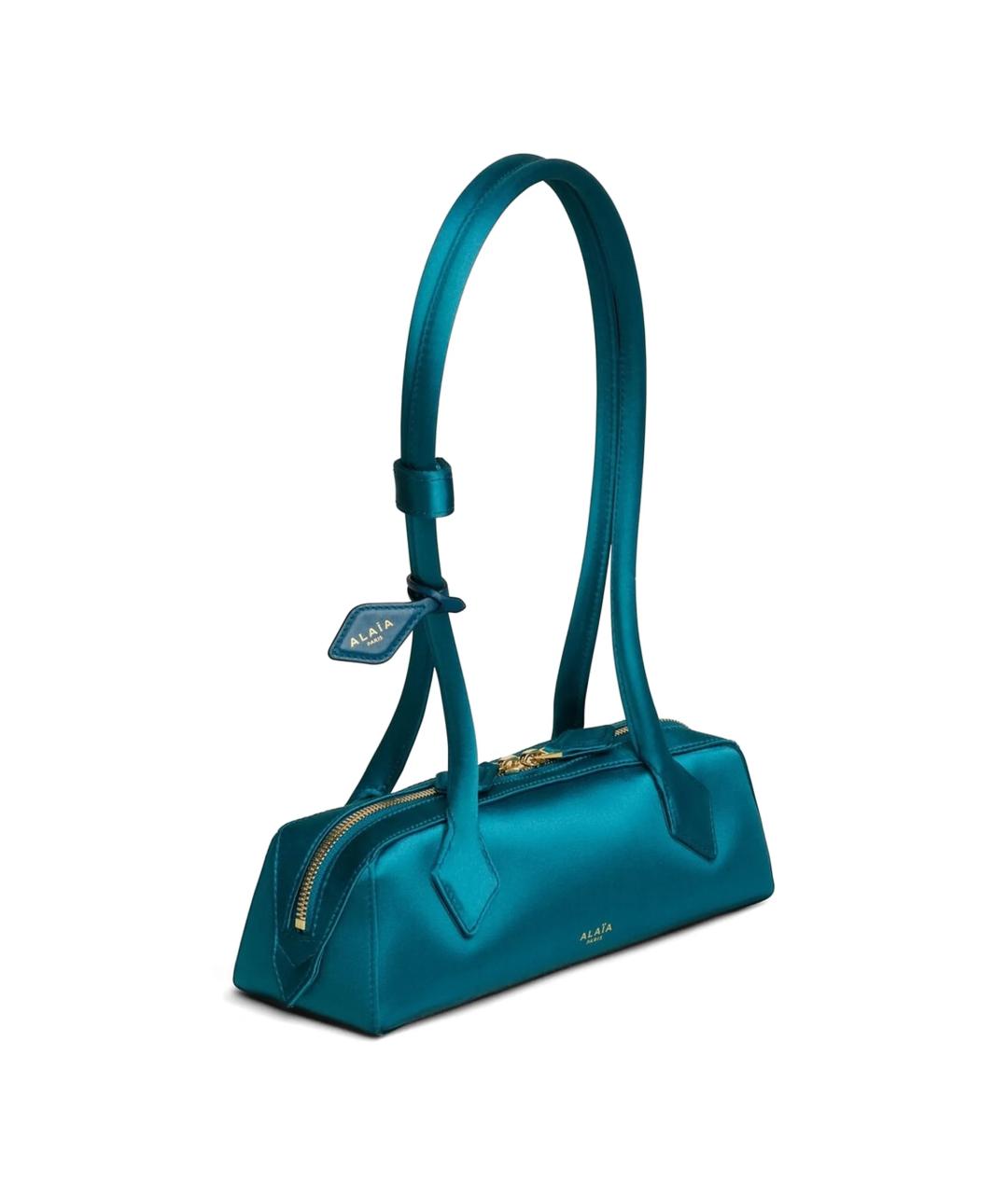 ALAIA Синяя шелковая сумка через плечо, фото 2
