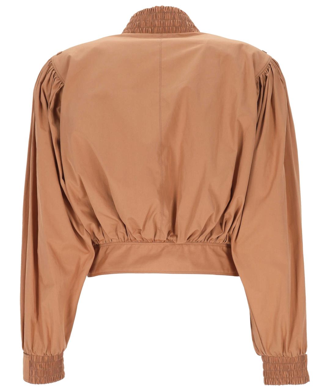 CHLOE Коричневая хлопковая куртка, фото 3