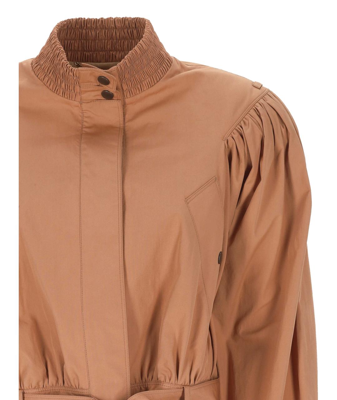 CHLOE Коричневая хлопковая куртка, фото 2