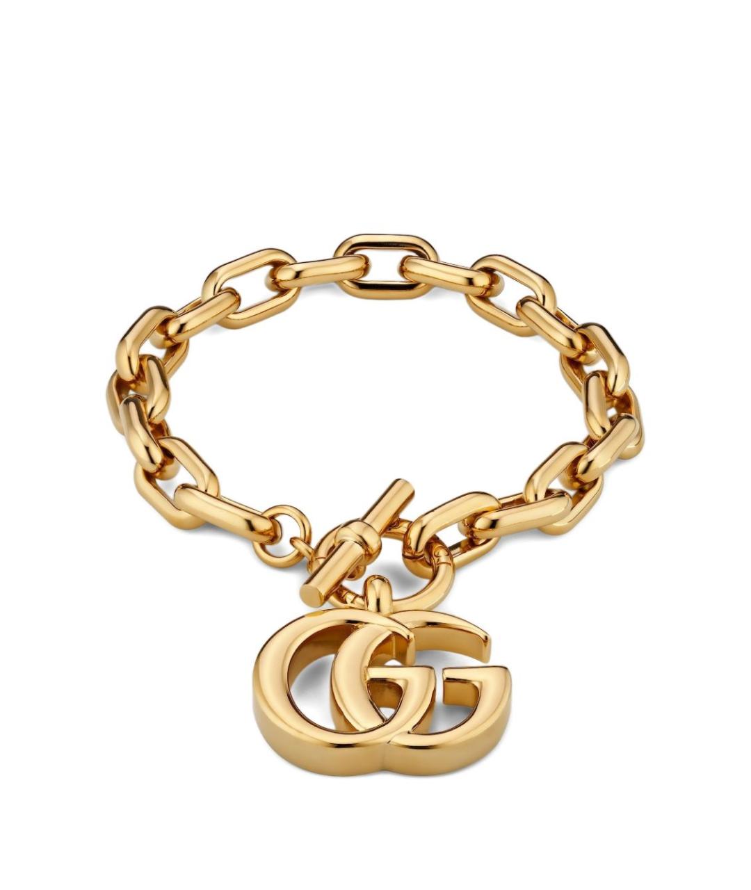 GUCCI Золотой латунный браслет, фото 1