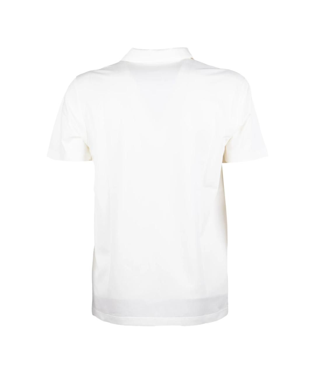 PEUTEREY Белое хлопковое поло с коротким рукавом, фото 3