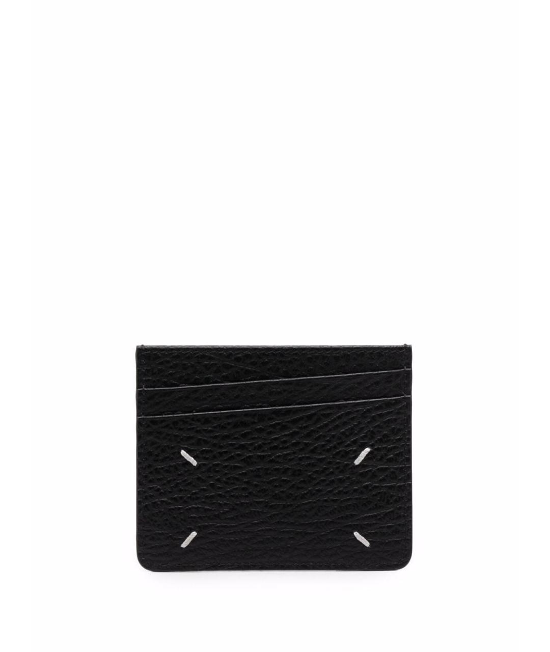 MAISON MARGIELA Черный кожаный кошелек, фото 3