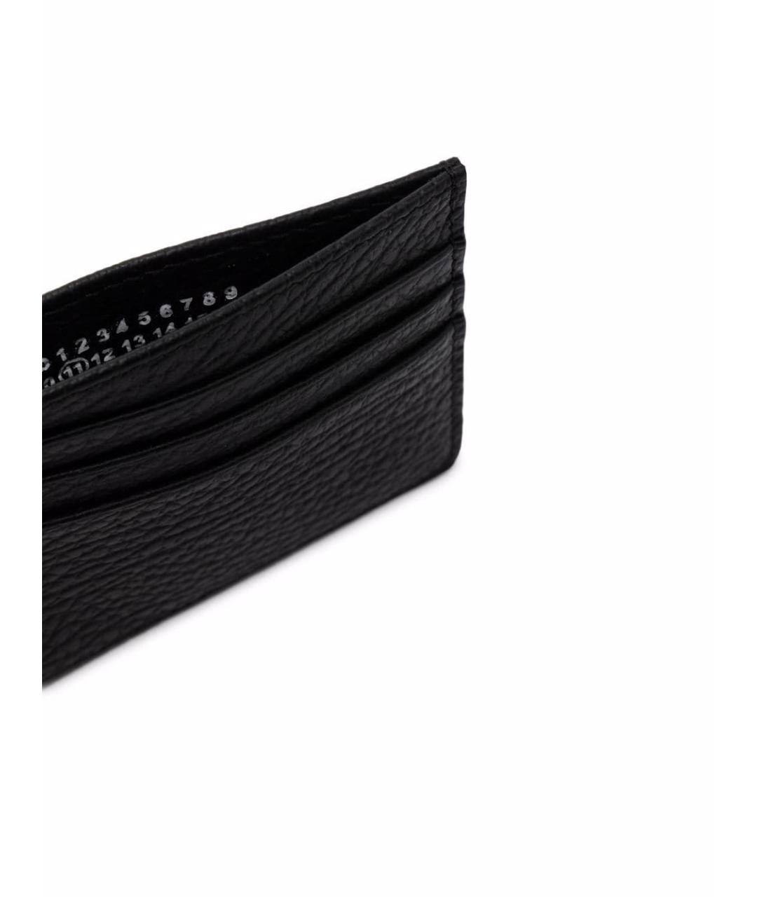 MAISON MARGIELA Черный кожаный кошелек, фото 2