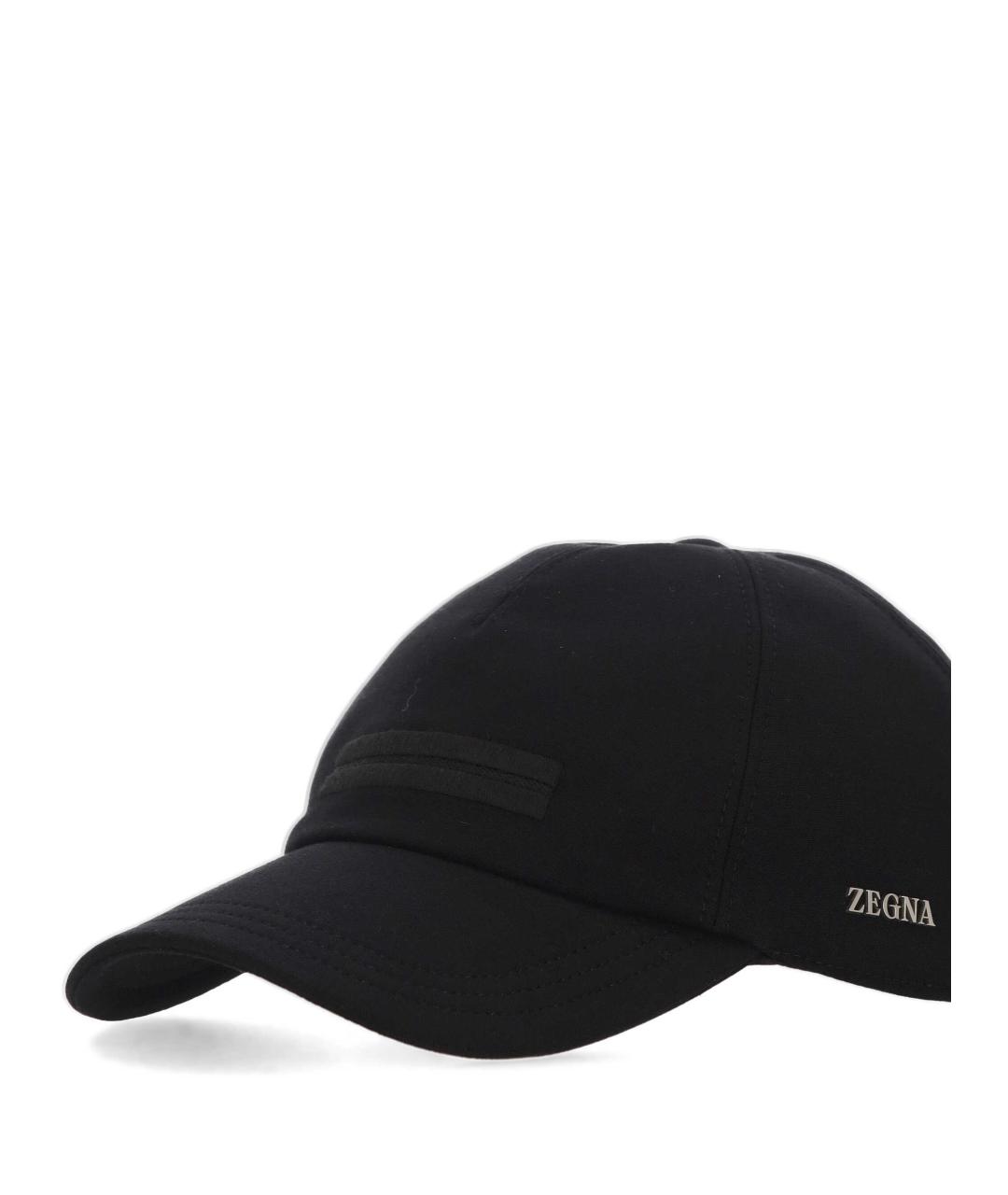 ZEGNA Черная хлопковая кепка/бейсболка, фото 2