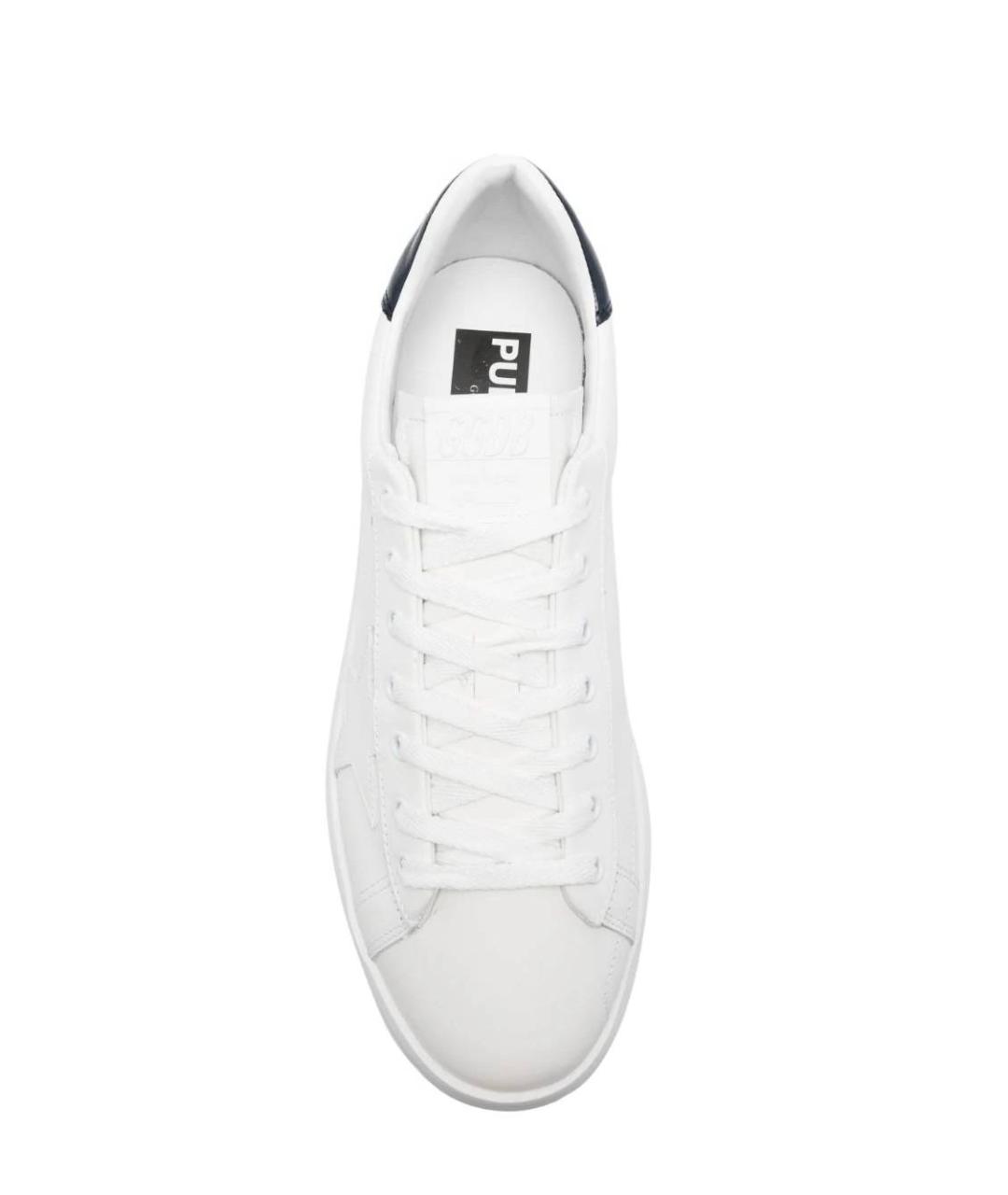 GOLDEN GOOSE DELUXE BRAND Белые кожаные низкие кроссовки / кеды, фото 4