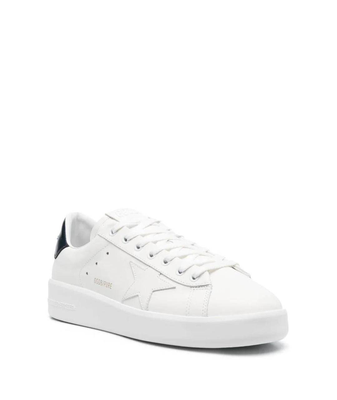 GOLDEN GOOSE DELUXE BRAND Белые кожаные низкие кроссовки / кеды, фото 2