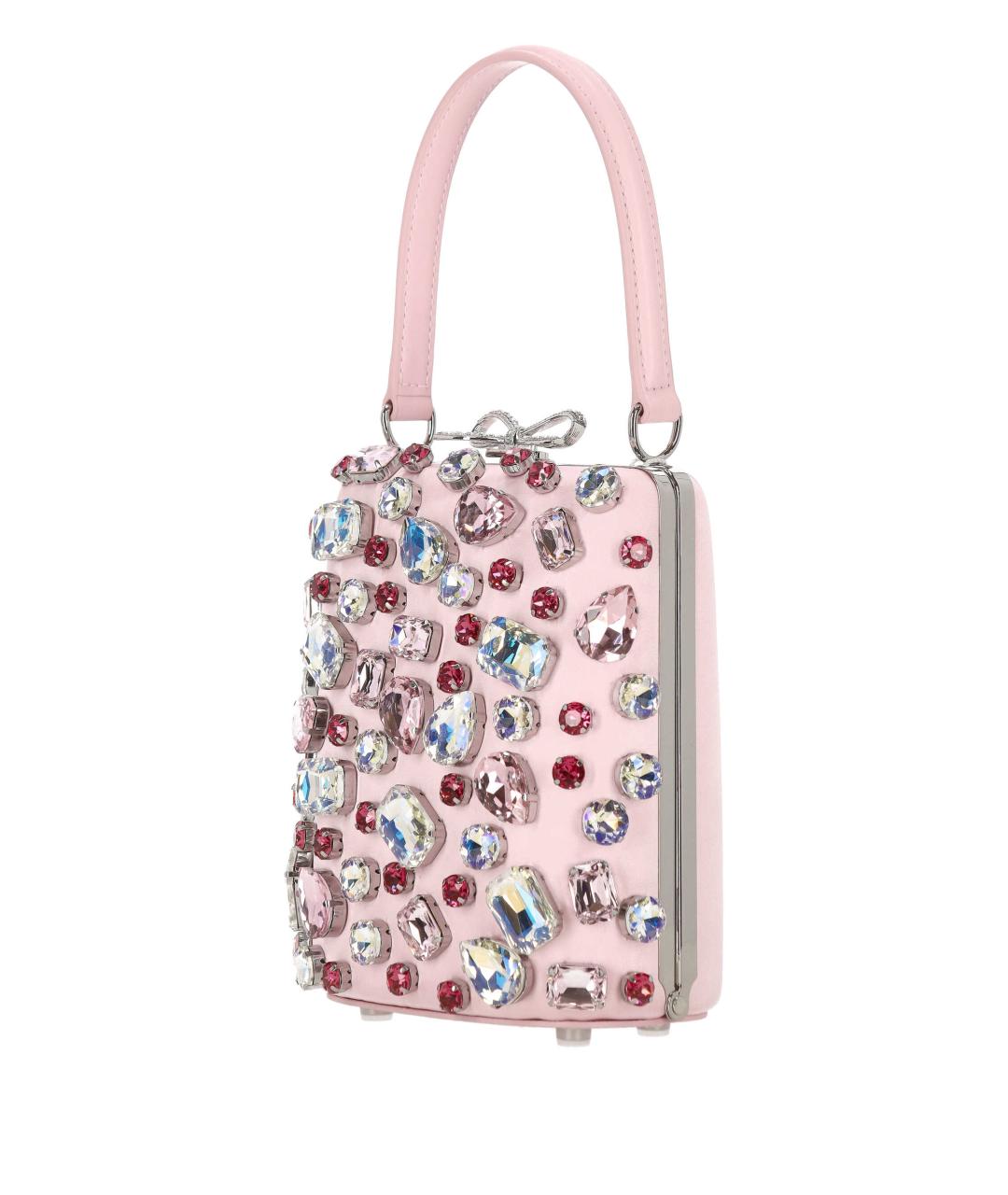 SELF-PORTRAIT Розовая кожаная сумка через плечо, фото 2