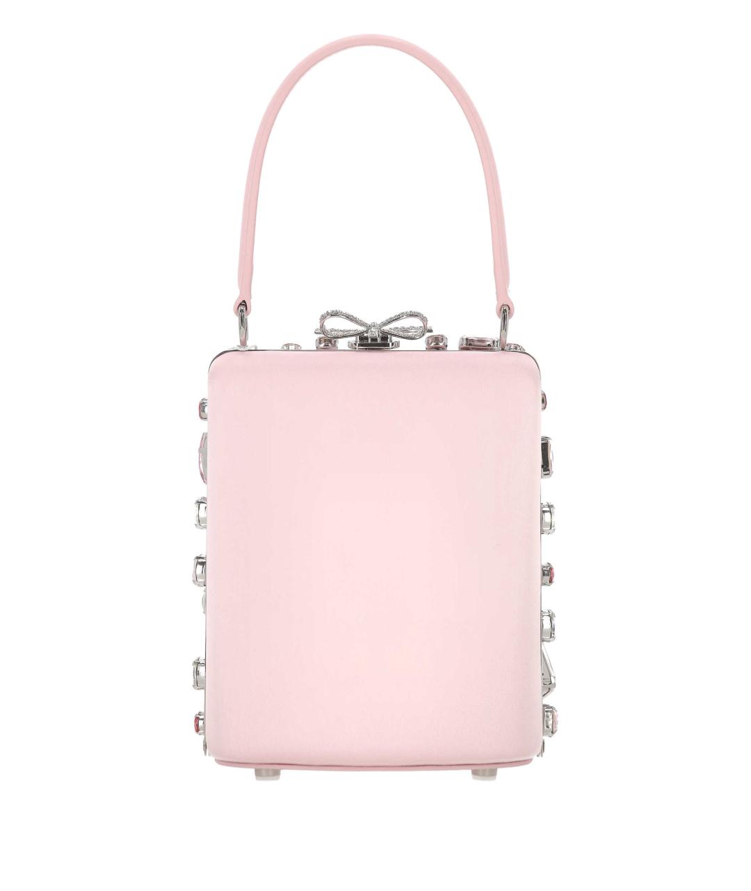 SELF-PORTRAIT Розовая кожаная сумка через плечо, фото 3