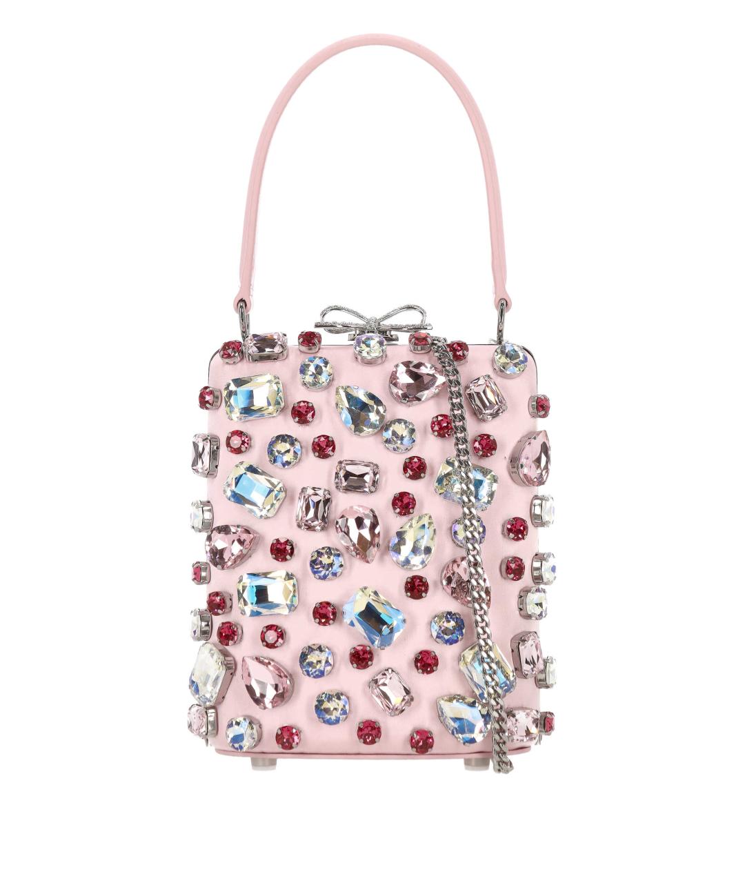 SELF-PORTRAIT Розовая кожаная сумка через плечо, фото 1