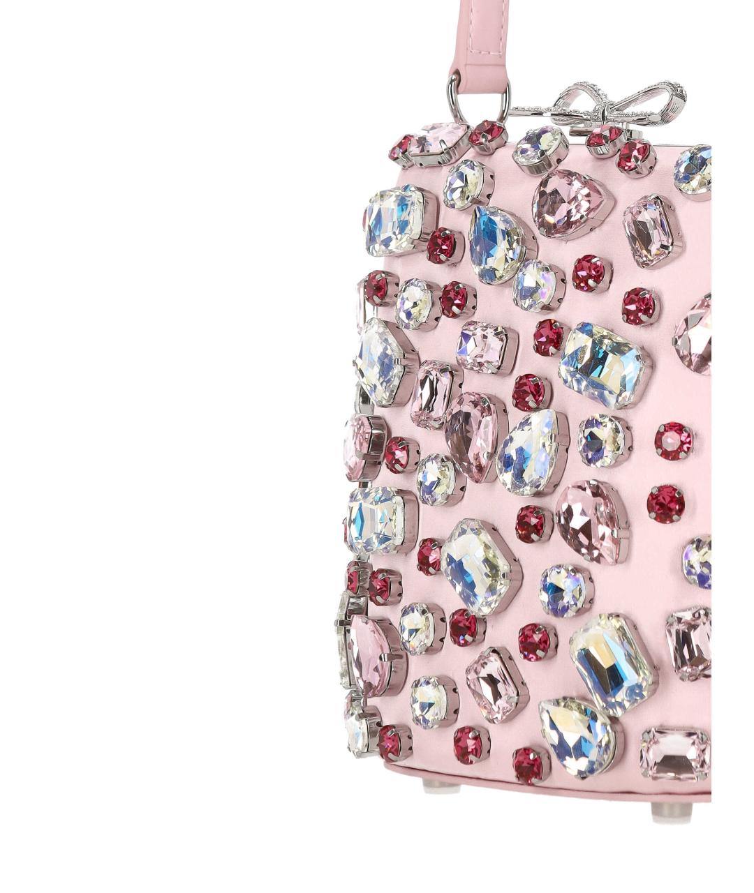 SELF-PORTRAIT Розовая кожаная сумка через плечо, фото 4