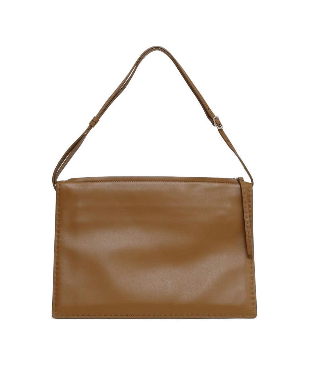 PHOEBE PHILO Коричневая кожаная сумка через плечо, фото 1