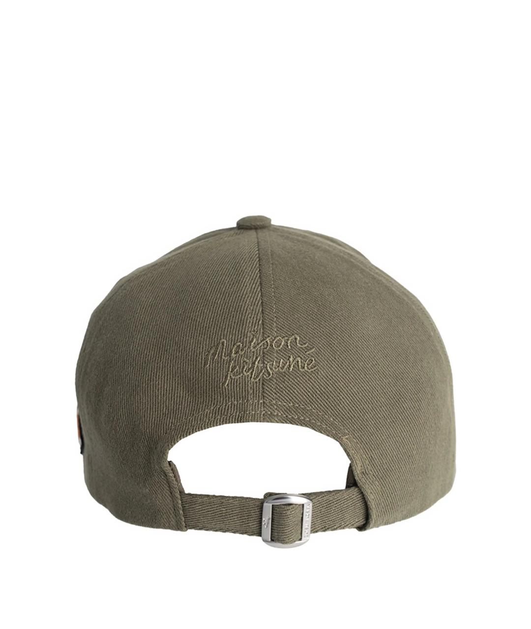 MAISON KITSUNE Хаки хлопковая кепка/бейсболка, фото 3