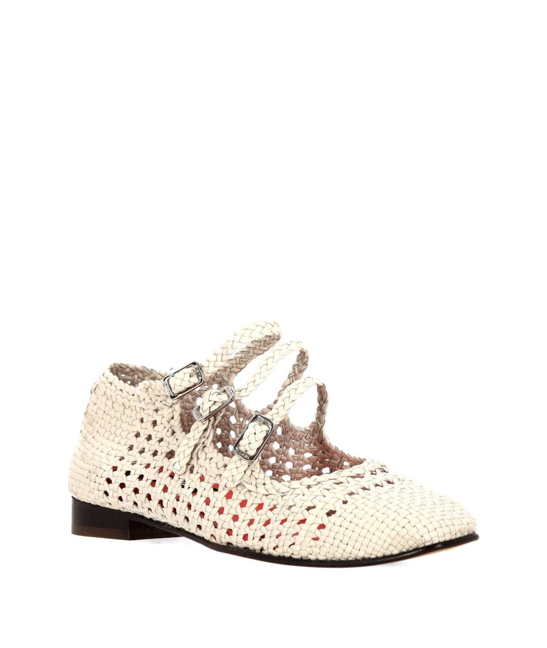 CAREL Бежевые кожаные балетки, фото 2