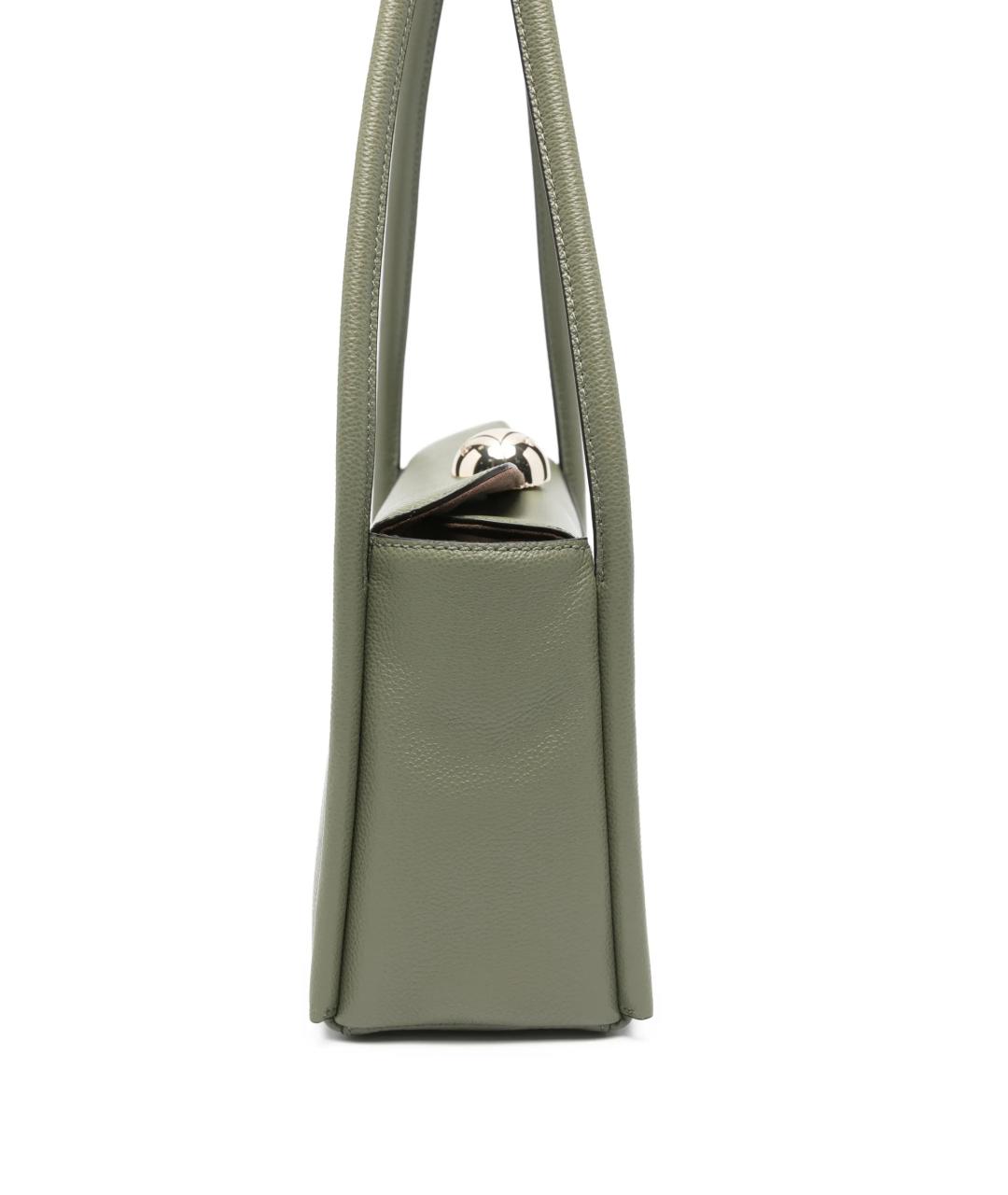 FURLA Зеленая кожаная сумка через плечо, фото 3