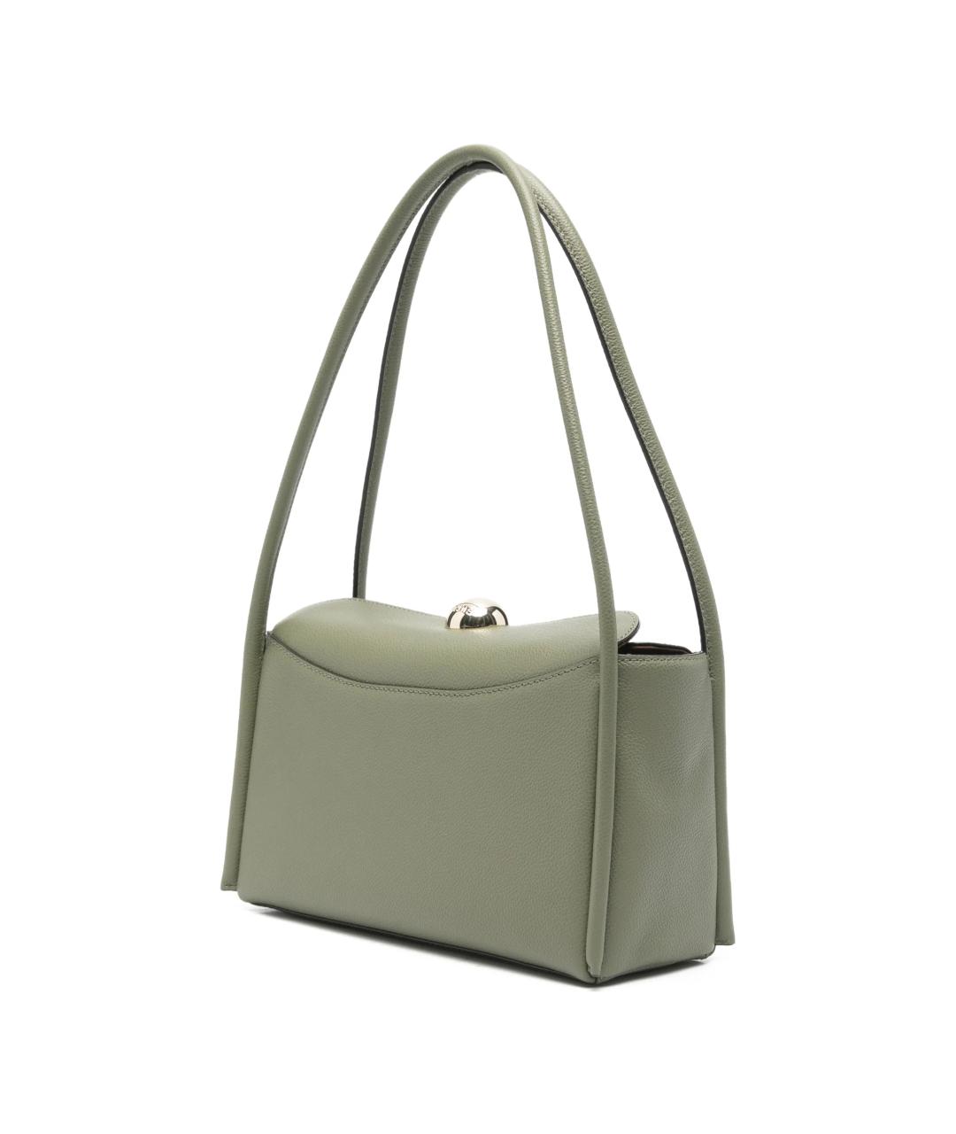 FURLA Зеленая кожаная сумка через плечо, фото 2