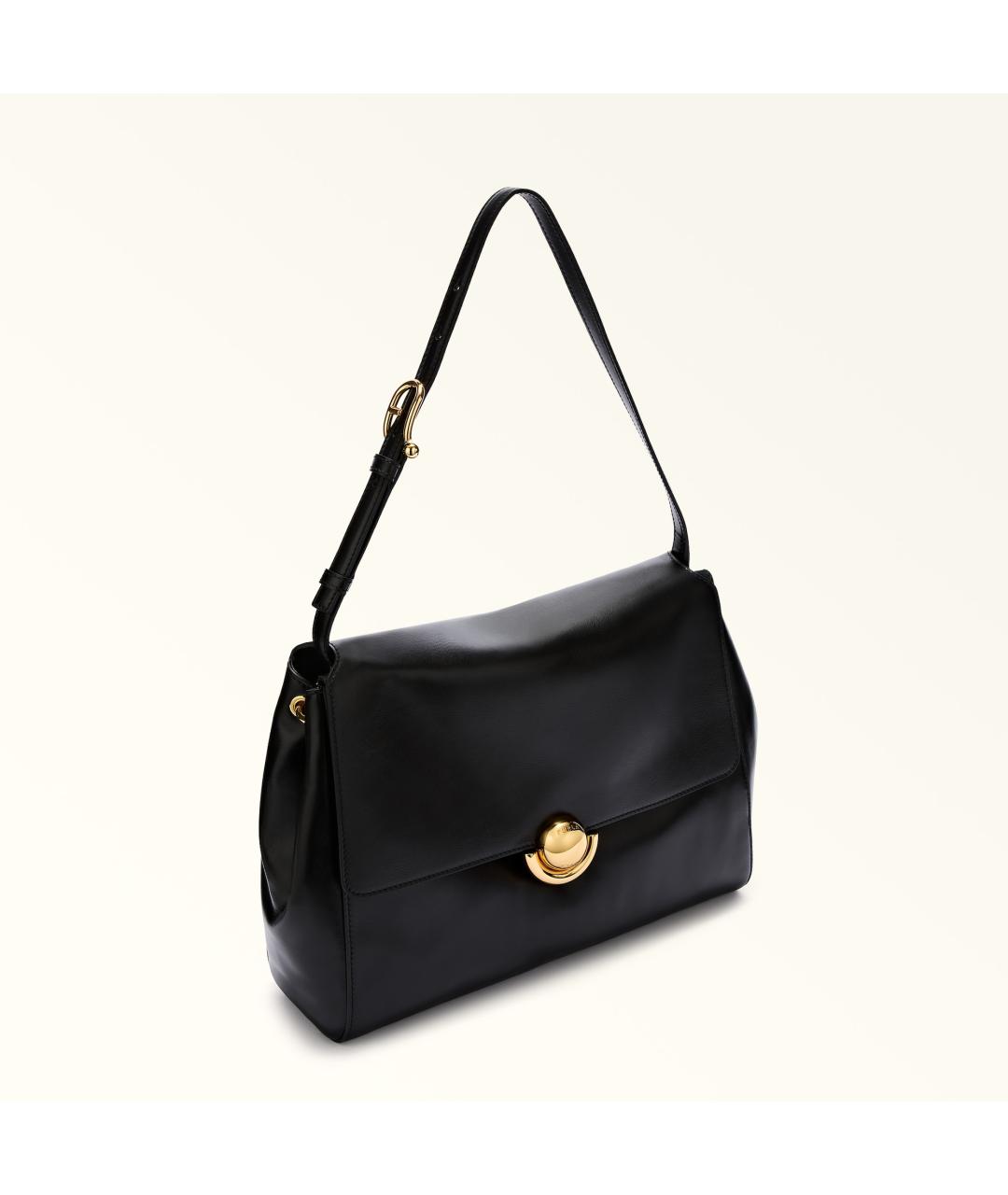 FURLA Черная кожаная сумка через плечо, фото 2