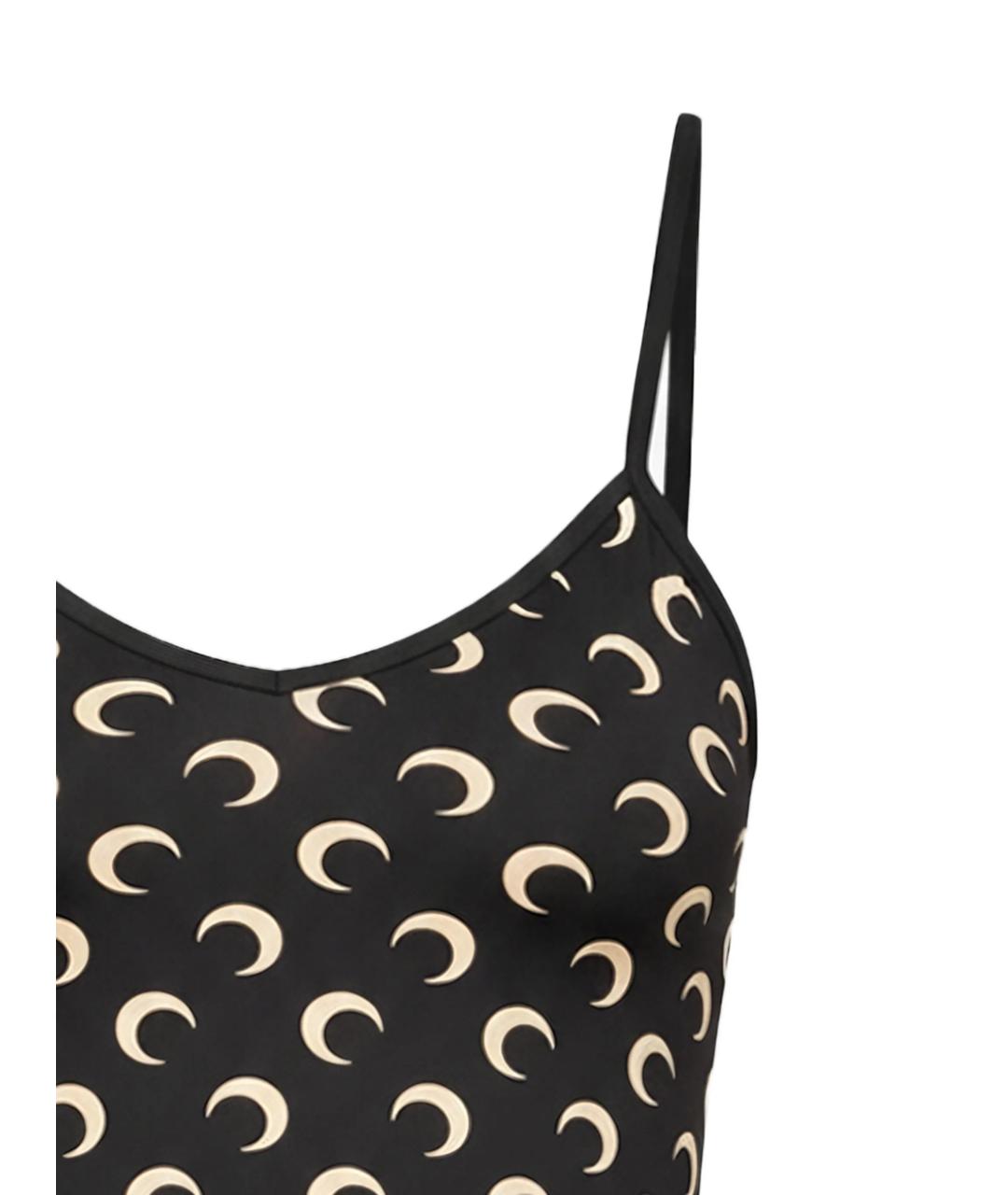 MARINE SERRE Черная полиамидовая майка, фото 2