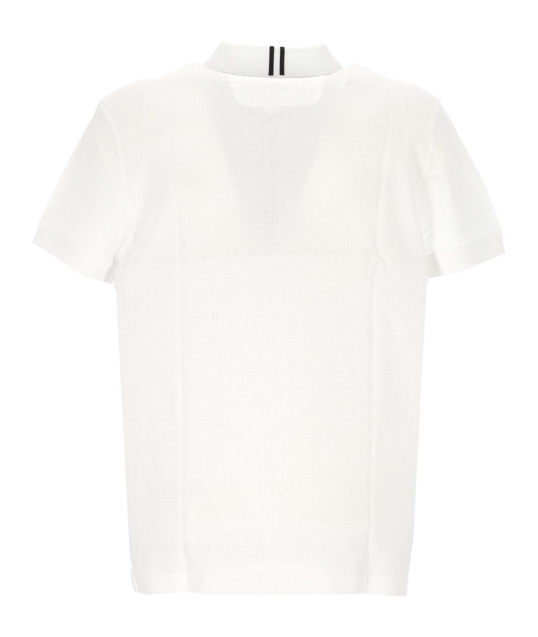 HUGO BOSS Белое поло с коротким рукавом, фото 3