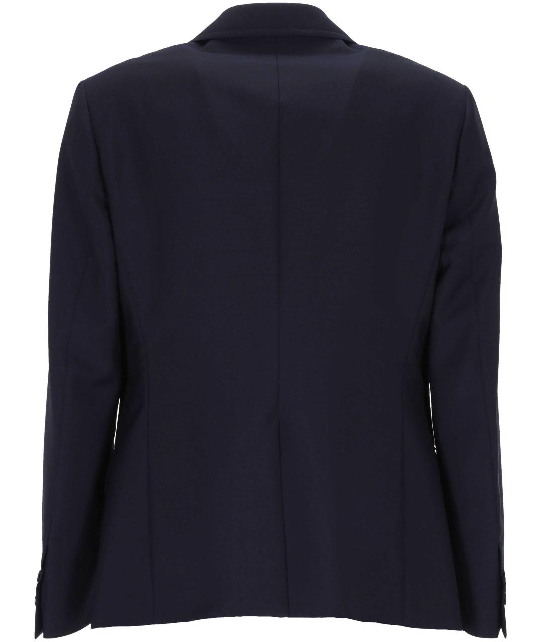 VERSACE Темно-синий шерстяной пиджак, фото 3