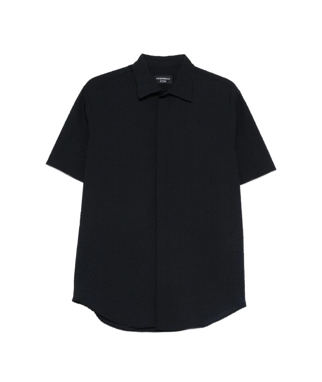 EMPORIO ARMANI Темно-синяя кэжуал рубашка, фото 1