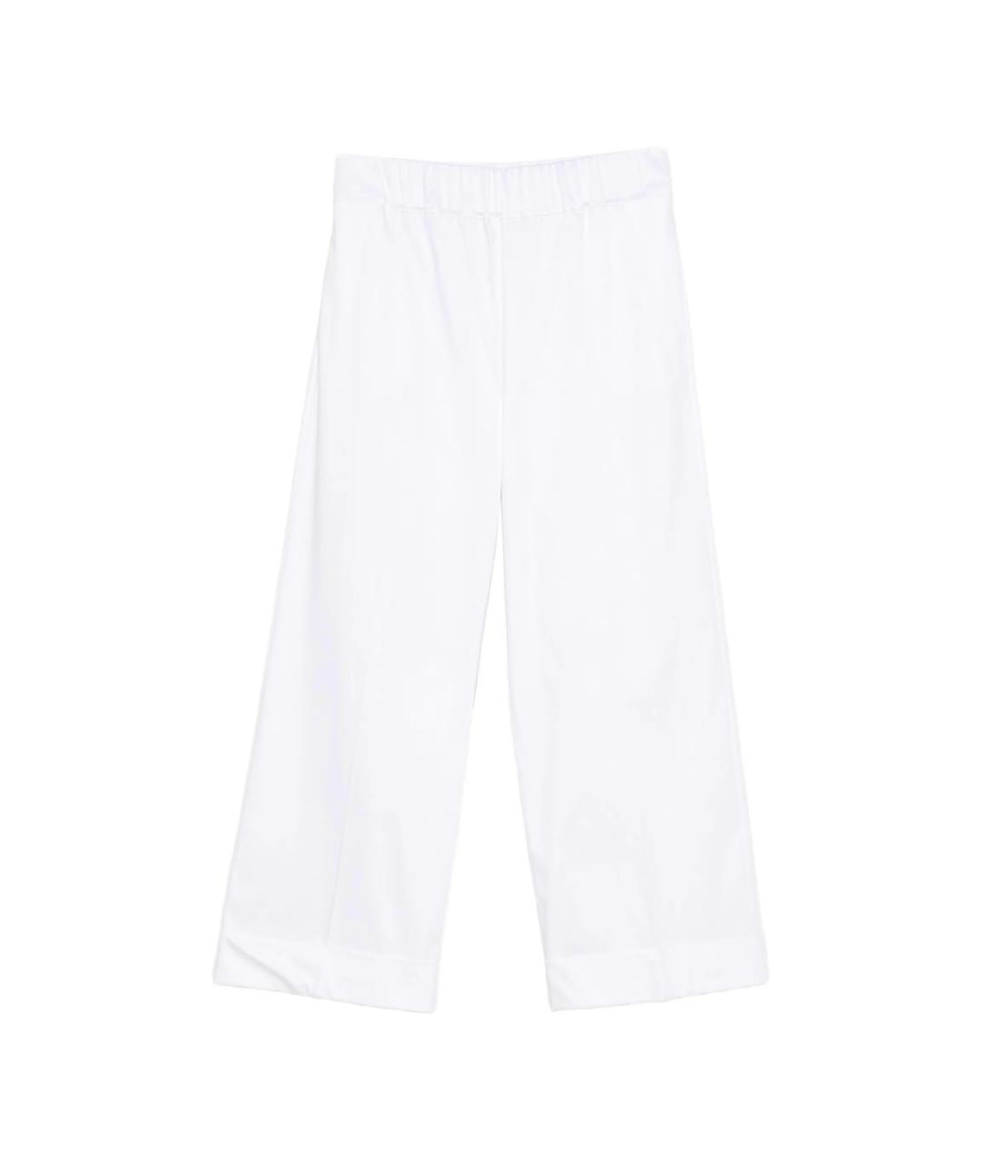 D.EXTERIOR Белые хлопковые прямые брюки, фото 1