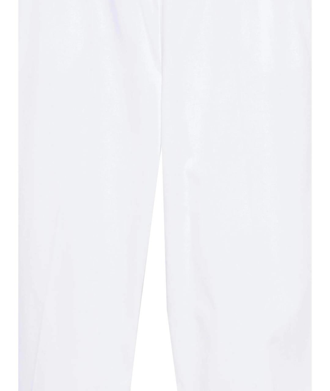 D.EXTERIOR Белые хлопковые прямые брюки, фото 2