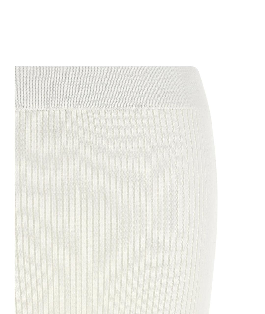 GANNI Белая хлопковая юбка миди, фото 2