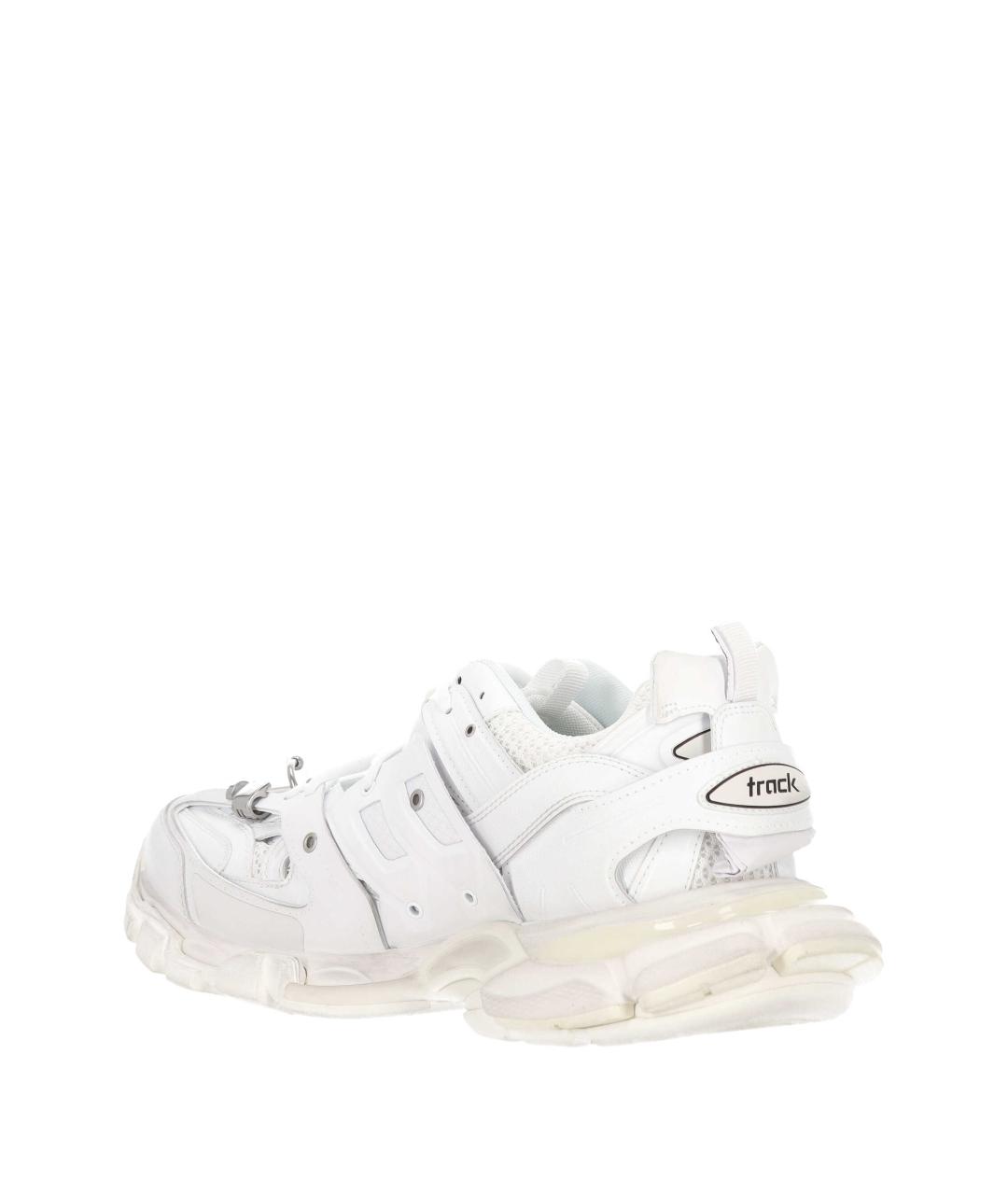 BALENCIAGA Белые текстильные низкие кроссовки / кеды, фото 3