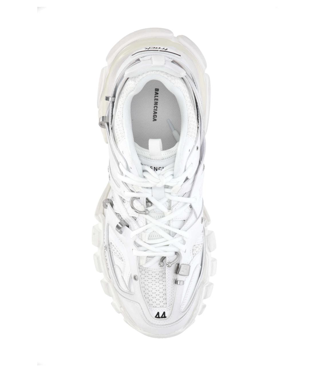 BALENCIAGA Белые текстильные низкие кроссовки / кеды, фото 4