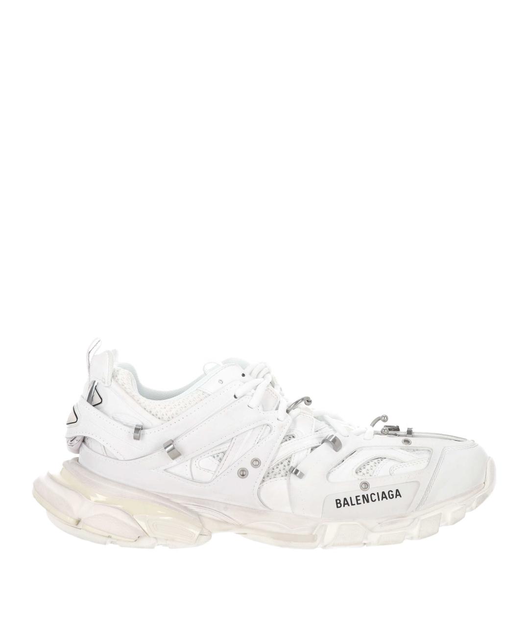 BALENCIAGA Белые текстильные низкие кроссовки / кеды, фото 1