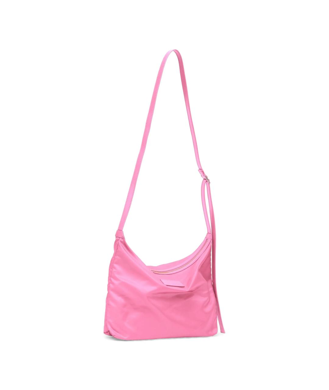 MM6 MAISON MARGIELA Розовая тканевая сумка через плечо, фото 2