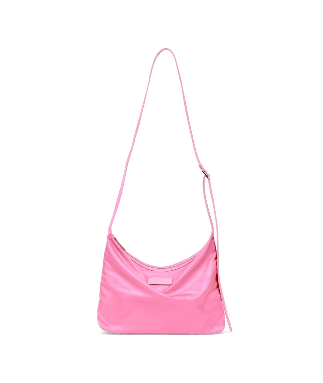 MM6 MAISON MARGIELA Розовая тканевая сумка через плечо, фото 1