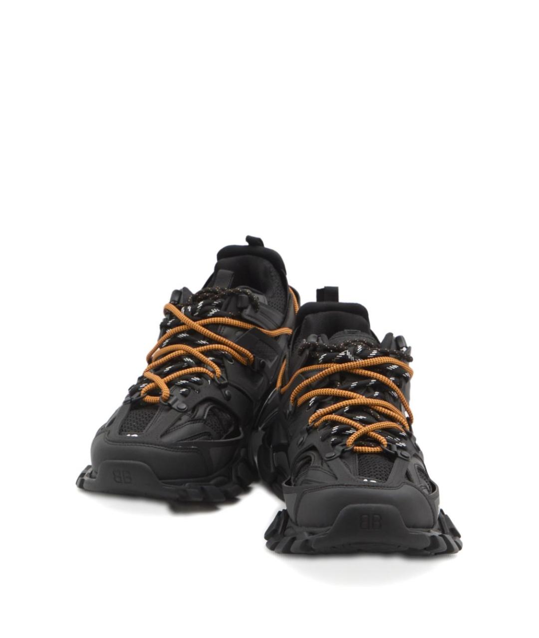 BALENCIAGA Черные текстильные низкие кроссовки / кеды, фото 2