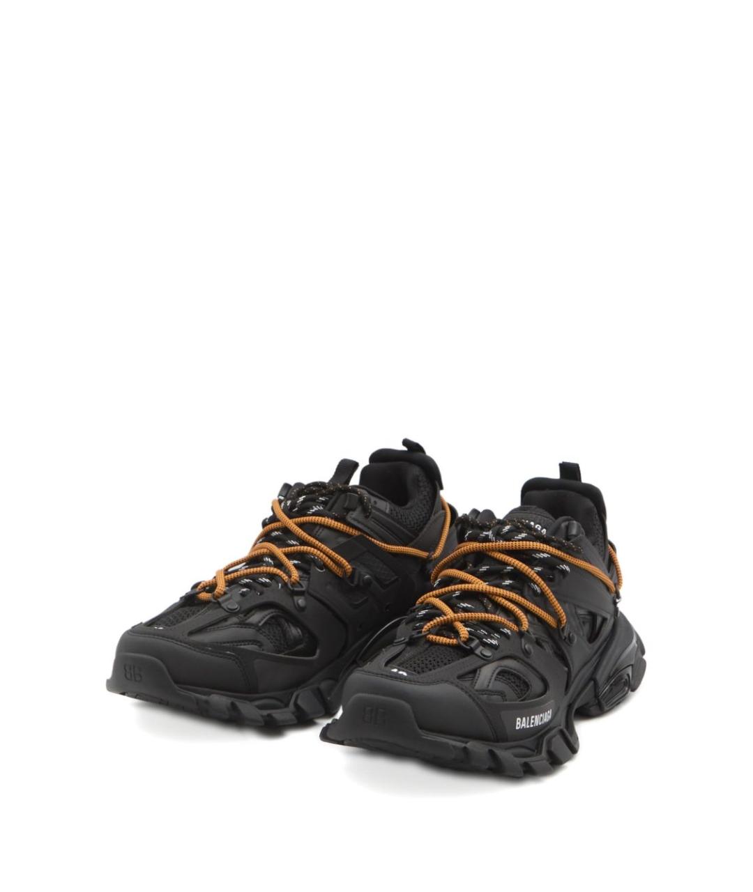 BALENCIAGA Черные текстильные низкие кроссовки / кеды, фото 3