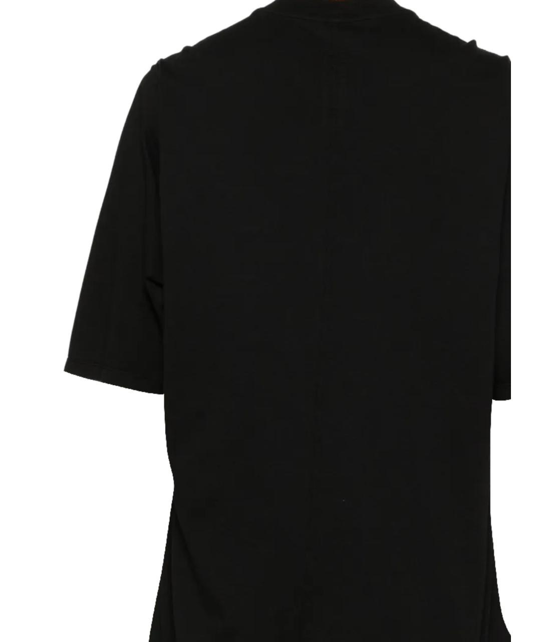 RICK OWENS DRKSHDW Черная хлопковая футболка, фото 3